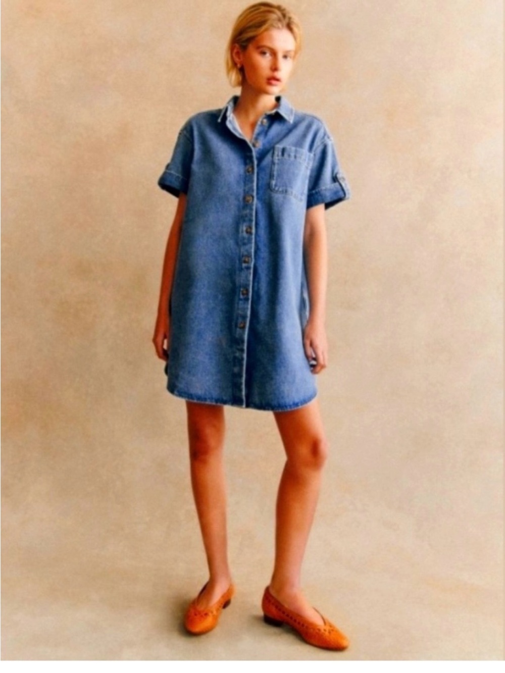 Ana Dress - Sézane - Light Blue - 36